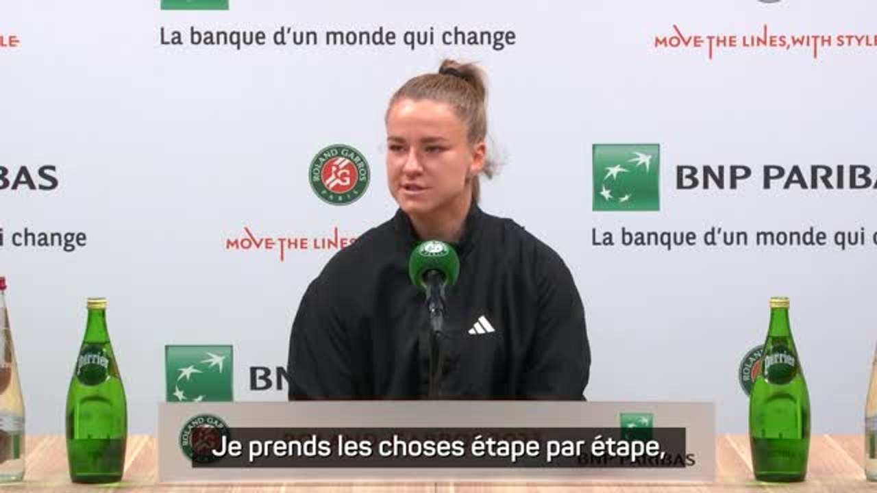 Roland-Garros - Muchova : "Je prends les choses étape par étape"