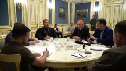 A Kiev l'incontro fra il cardinale Zuppi e Zelensky