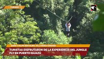 Turistas disfrutaron de la experiencia del Jungle Fly en Puerto Iguazú