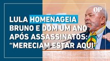 Lula homenageia Bruno e Dom um ano após assassinatos: 