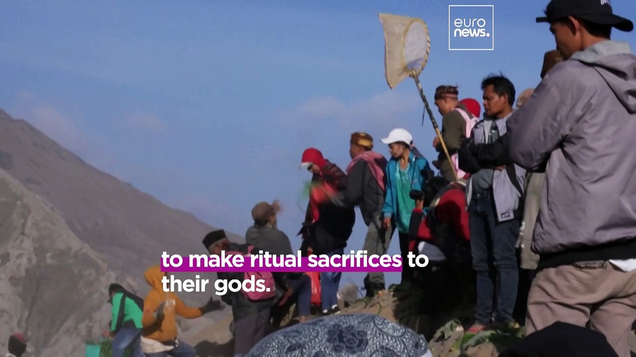 Thousands are offering ritual sacrifices on an active volcano in ...