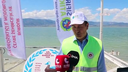 Burdur Gölü su seviyesi yağmurlarla yükseliyor