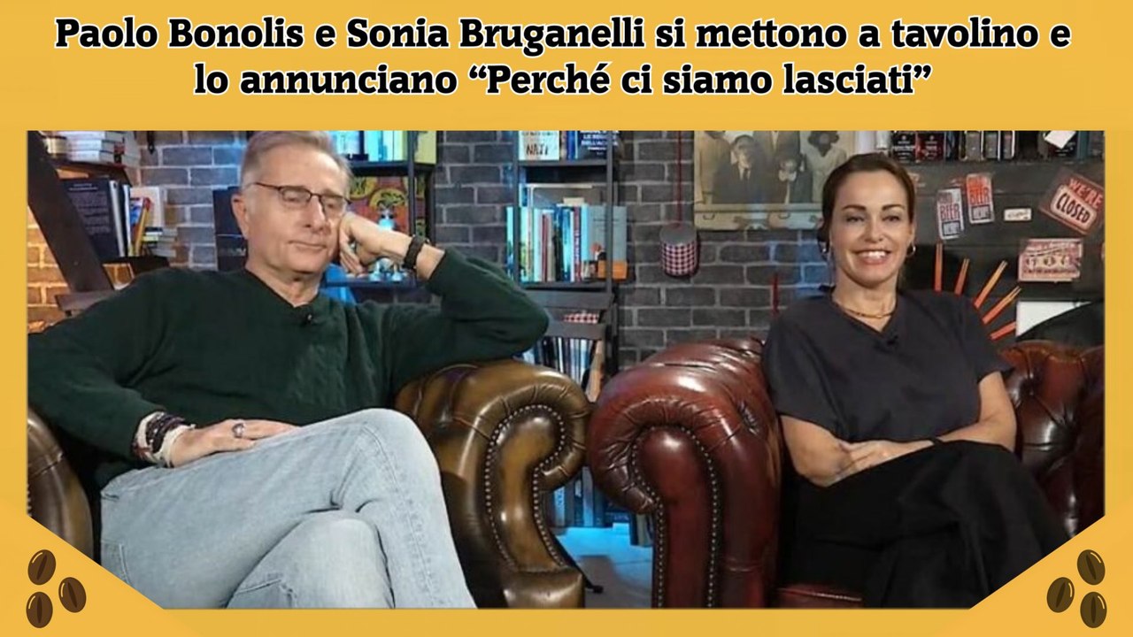 Paolo Bonolis e Sonia Bruganelli si mettono a tavolino e lo annunciano “Perché ci siamo lasciati”