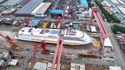 La construction du premier grand navire de croisière en Chine touche à sa fin