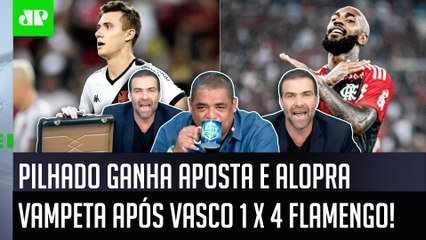 SENSACIONAL! "O Vampeta é OTÁRIO e PERDEU R$ 200,00!" Pilhado ALOPRA após 4 a 1 do Flamengo no Vasco