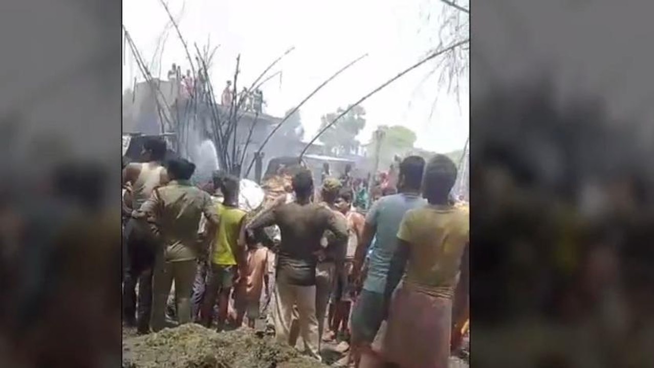 BREAKING: आगलगी का खौफनाक मंजर, दर्जनों घर समेत मवेशी जलकर राख