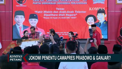 Jokowi, Megawati, Ganjar Bertemu di Rakernas, Bahas Kandidat Cawapres?