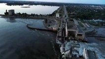 Les images impressionnantes du barrage détruit dans le sud de l'Ukraine