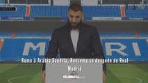Rumo à Arábia Saudita, Benzema se despede do Real Madrid