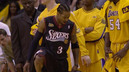 This Date in NBA History: Allen Iverson hits a step-back jumper in Game 1 vs. LAL in 2001