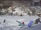 Crash luge
