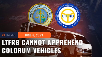 'Colorum' vehicles cannot be apprehended, impounded by LTFRB – DOJ