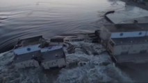 Ukraine claims Russia destroys dam near Kherson