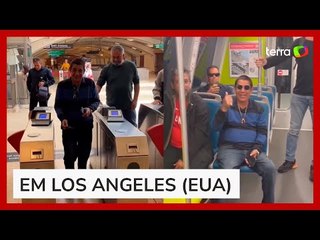 Zeca Pagodinho anda pela 1ª vez de metrô aos 64 anos e compartilha experiência