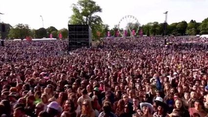 Royal Blood throw a tantrum on stage during BBC's Big Weekend