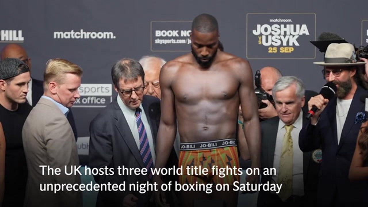 Unprecedented night of boxing on Saturday with three major fights
