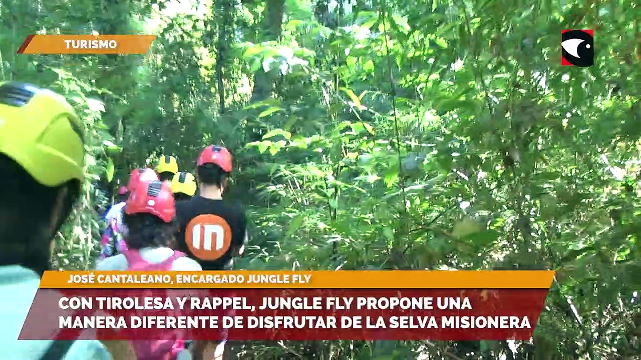 Tirolesa y rappel, opciones diferentes para disfrutar de la Selva Misionera