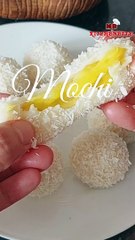 Stretchy Mochi! Coconut-Jackfruit Mochi Recipe: 3 Ingredients in 5 Minutes: #shorts #mochi