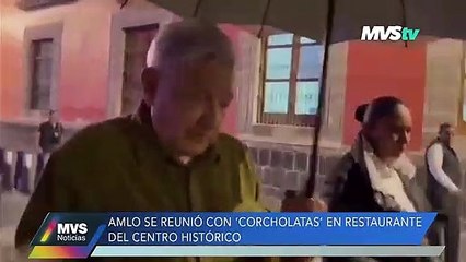 AMLO se reunió con "Corcholatas" en restaurante del Centro Histórico