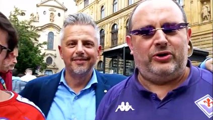 Fiorentina, i tifosi a Praga: "Cosa ci aspettiamo? Di veder lottare"