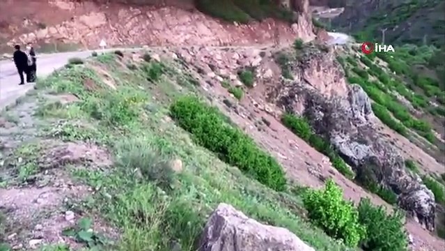 Kamyonet 150 metrelik uçurumdan yuvarlandı: 1 ölü, 1 yaralı