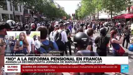 Informe desde París: avanza la decimocuarta jornada de protestas contra reforma pensional