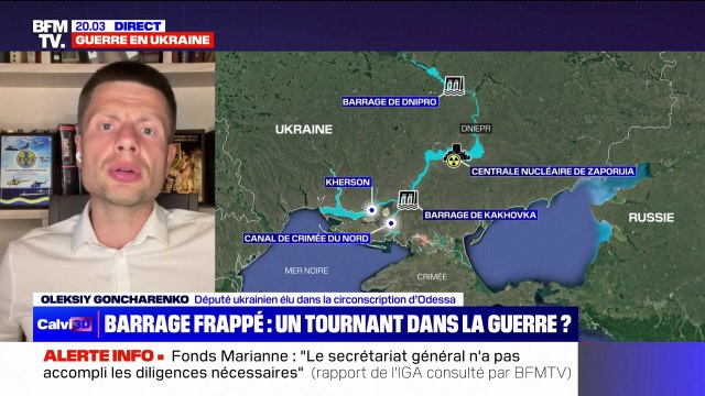 Destruction du barrage de Kakhovka: Une catastrophe écologique et une catastrophe pour des milliers de personnes , estime Oleksiy Goncharenko (député ukrainien)