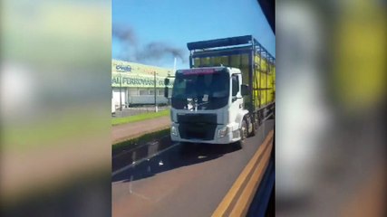 Incêndio é registrado em empresa às margens da BR-277