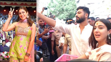 ভগবানই ভরসা! গরম উপেক্ষা করেই খালি পায়ে সিদ্ধি বিনায়ক মন্দিরে হাজির সারা-ভিকি