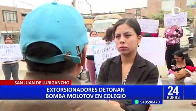 San Juan de Lurigancho: padres de familia exigen mayor seguridad tras atentado en colegio