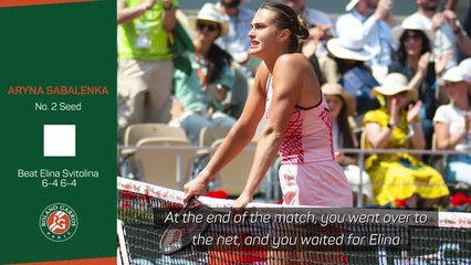 'I'm not supporting war' - Sabalenka fires back at Svitolina