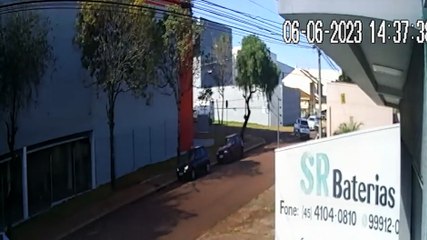 Câmera mostra acidente na região do lago em Cascavel