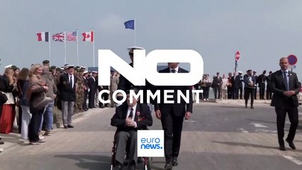 Macron acompanha comando de 100 anos na celebração do Dia D