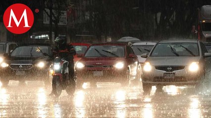 Fuertes lluvias y granizo azotaron a la Ciudad de México