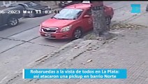 Robaruedas a la vista de todos en La Plata: así atacaron una pickup en barrio Norte