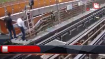 Meksika'da metro raylarına düşen görevli elektrik akımına kapıldı