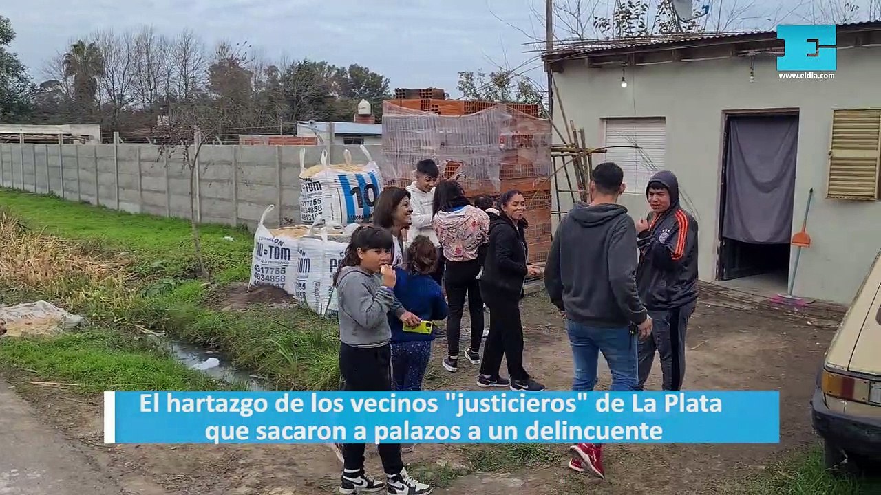 El hartazgo de los vecinos "justicieros" de La Plata que sacaron a palazos a un delincuente