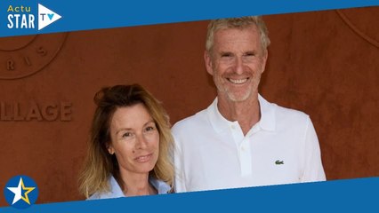 Denis Brogniart en polo Lacoste avec sa femme Hortense, un duo so chic à Roland-Garros