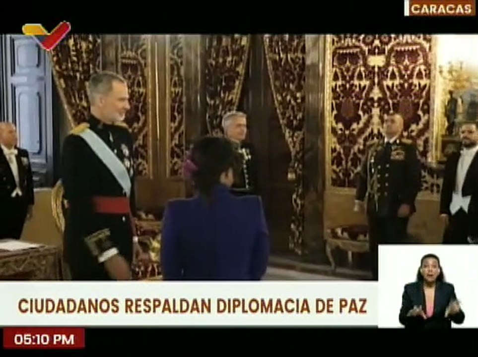 Venezolanos respaldan diplomacia de paz entre Venezuela y España