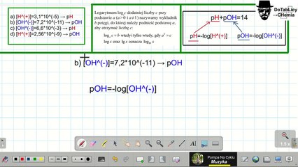 Bez Kalkulatora cz.2 [H(+)] do pH, [OH(-)] do pOH, [OH(-)] do pH, [H(+)] do pOH, logarytmy. #chemia