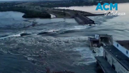 Collapse of major dam in Ukraine triggers emergency