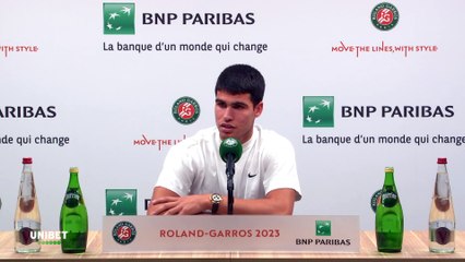 Roland-Garros 2023 - Carlos Alcaraz : "Since the draw, everyone has been waiting for this match, to see the semi-final against Novak Djokovic, myself too"