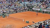 Alcaraz vs Tsitsipas - First set Break Game Alcaraz 2-1