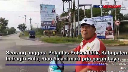 Tak Pakai Helm, Pria Paruh Baya Ngamuk saat Ditegur Polantas