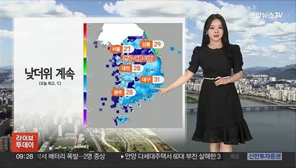 [날씨] 전국 구름 많고 낮더위 계속…경기·영서 소나기