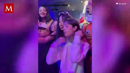 Natanael Cano arrebata celular a fan, casi lo avienta y lo critican en redes