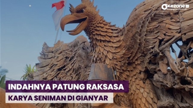 Dikerjakan 3 Tahun, Seniman Gianyar Ciptakan Patung Garuda dan Bung Karno Raksasa dari Kayu Jati