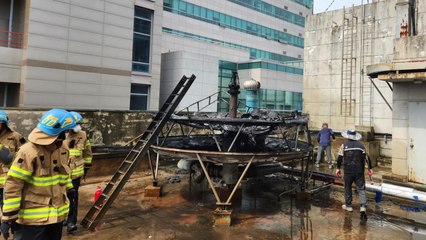 대구 도심 건물 옥상에서 불...신고 30건 넘어 / YTN