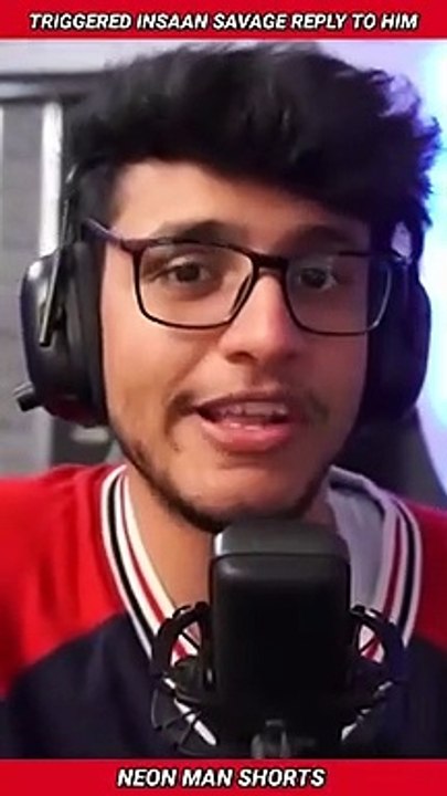 Triggered Insaan SAVAGE REPLY to him... | Triggered Insaan Live Insaan Shorts Facts #shorts