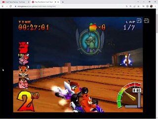 Crash Team Racing (PS1) - Dragon Mines Gameplay